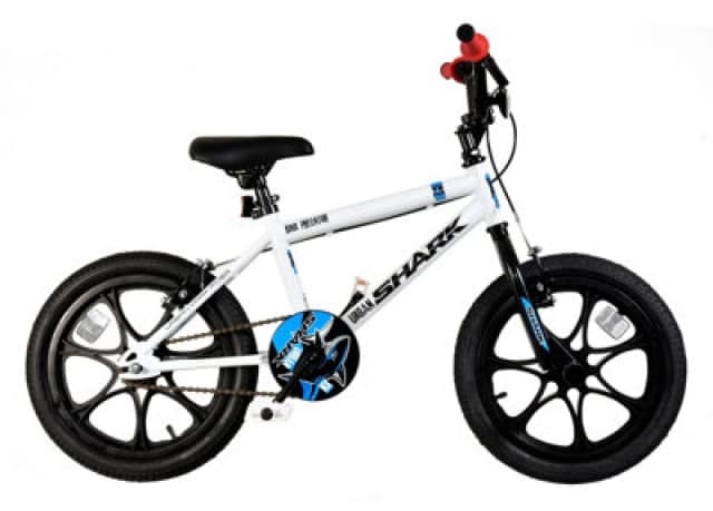 XN Urban Shark 16" Kids BMX Bike White unisex