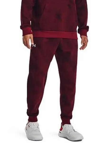 Under Armour Mens Training Rival Fleece Printed Joggers - Red
