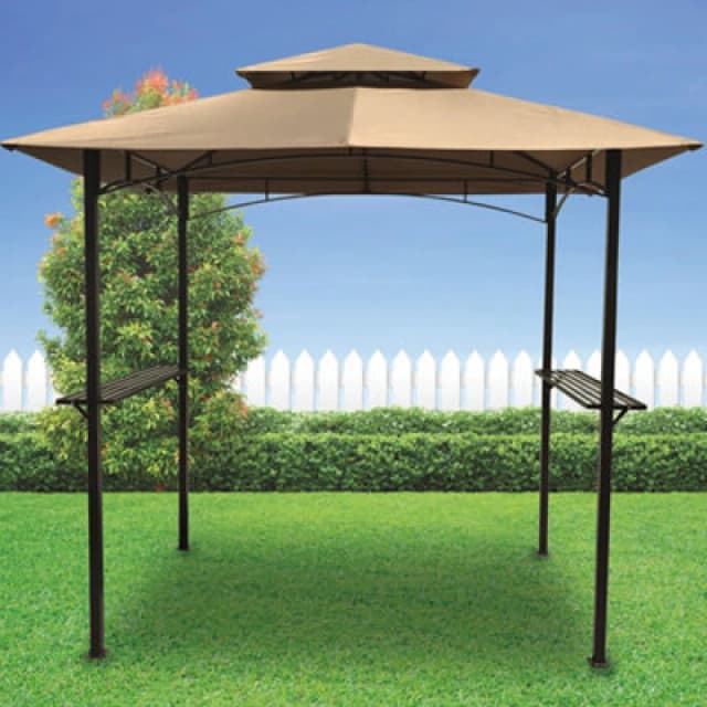 Suntime Outdoor Garden Furniture 2.4M Bbq & Bar Gazebo Steel