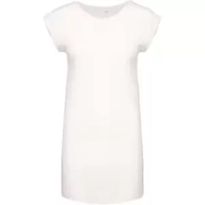 Kariban Womens/Ladies T-Shirt Dress (L/XL) (Off White)