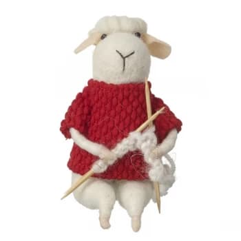 Wool Sheep Knitting Decoration By Heaven Sends