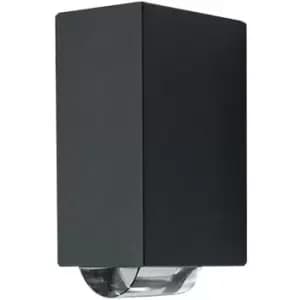 Agner - LED 2 Light Outdoor Wall Light Graphite IP54 - Elstead