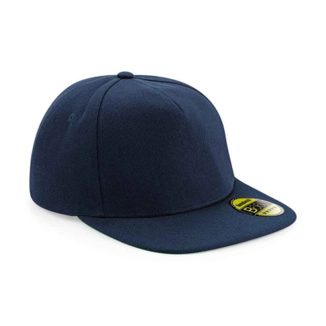 Beechfield Womens Original Flat Peak Snapback Cap in Dark Navy Dark Navy Female One Size