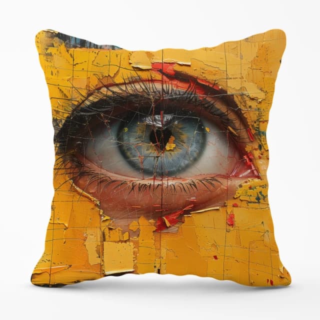 Warren Reed - Designer Ethereal Gaze Cushions Size: 60cm x 60cm Multicolor Unisex 60cm x 60 cm