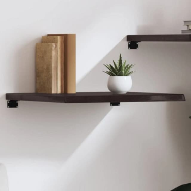 VIDAXL Vidaxl - Wall Shelf Dark Brown 60x60x(2-4) cm Treated Solid Wood Oak 8720845814953