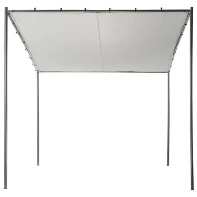 Beliani Gazebo Vimino Metal 282cm 294cm Grey