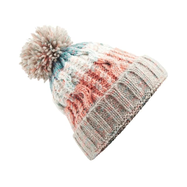 Beechfield Beechfield Men Corkscrew Knitted Pom Pom Beanie Hat Multi One Size Male 5057080769162