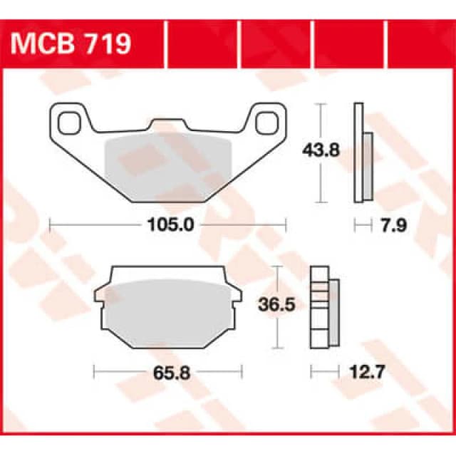TRW Lucas Brake pad MCB719