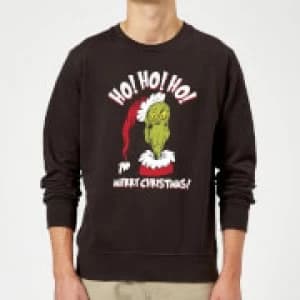 The Grinch Ho Ho Ho Christmas Sweatshirt - Black