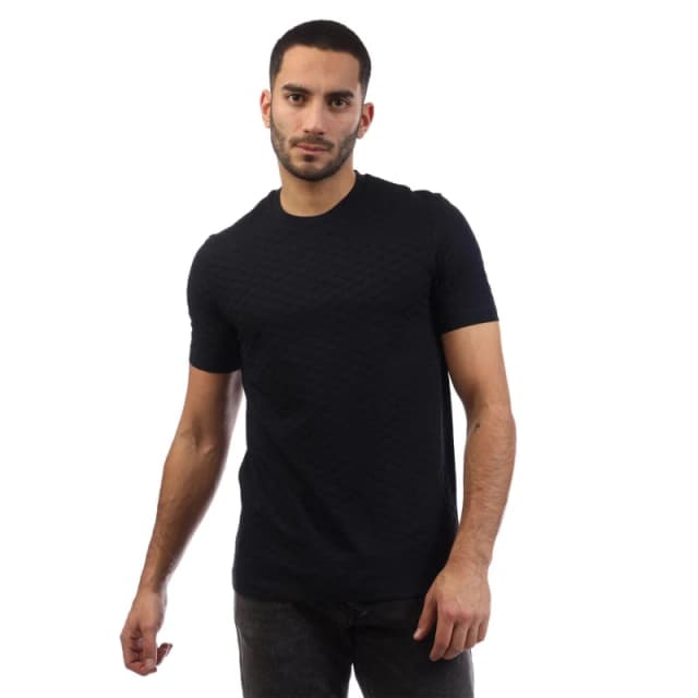 Emporio Armani All-over Jacquard Eagle T-Shirt Navy male XS
