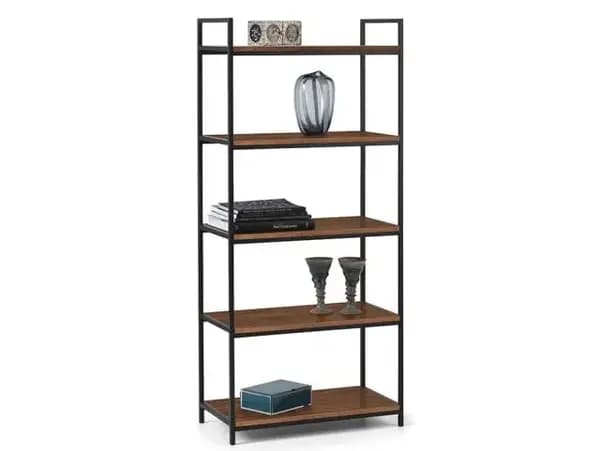 Julian Bowen Tribeca Walnut Effect Tall Bookcase