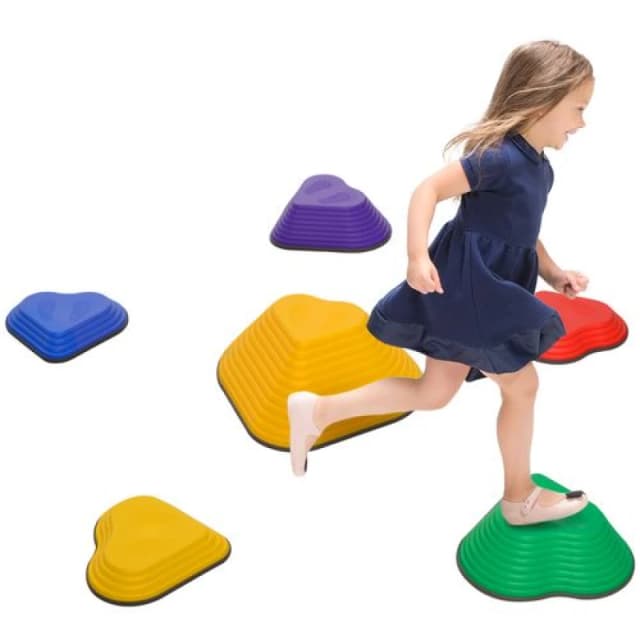 AIYAPLAY 6PCs Kids Stepping Stones - Non-Slip Stackable River Stones TJ Hughes 5061025055883