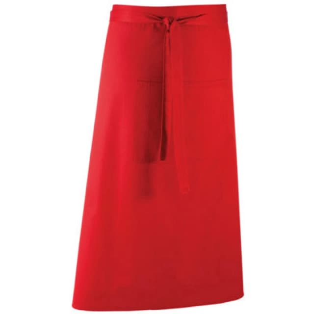 Premier Premier Colours Bar Apron in Red Red One Size Unisex 5063470680061