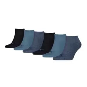 Puma 6 Pack Trainer Socks - Blue