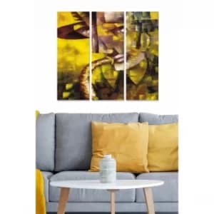 MDF258576719 Multicolor Decorative MDF Painting (3 Pieces)