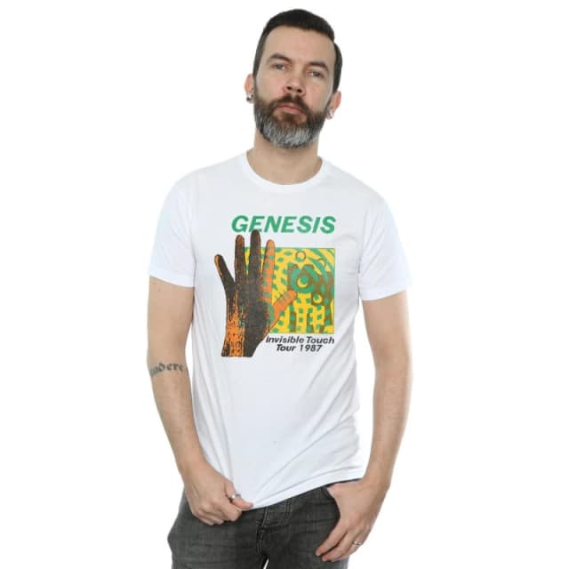 Genesis Genesis Men Invisible Touch Tour T-Shirt in White Size: Small White S Male 5057245948883