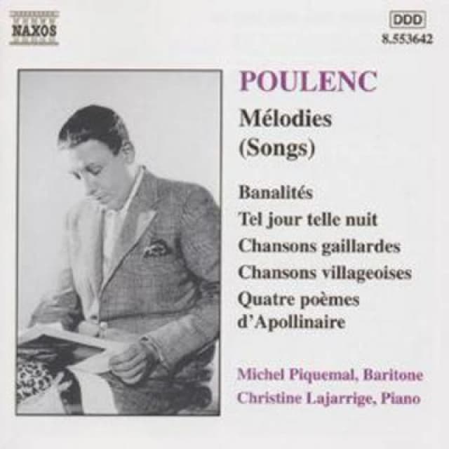 Poulenc : Melodies CD / Album