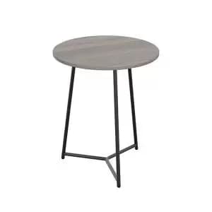 Jemini Trinity Mid Table 800x800x735mm Grey OakBlack KF823667 KF823667