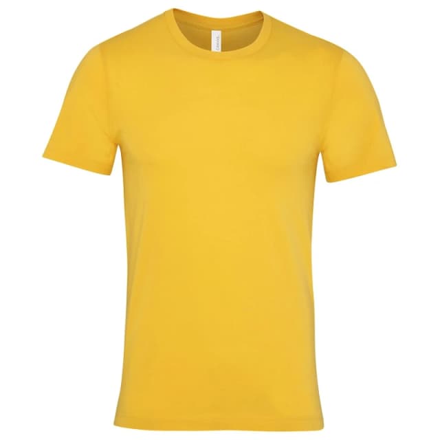 Bella + Canvas Mens Jersey Crew Neck T-Shirt in Bright Yellow Size: XS Bright Yellow Male XS