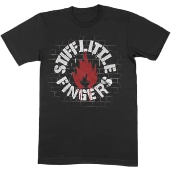 Stiff Little Fingers - Wall Unisex Large T-Shirt - Black