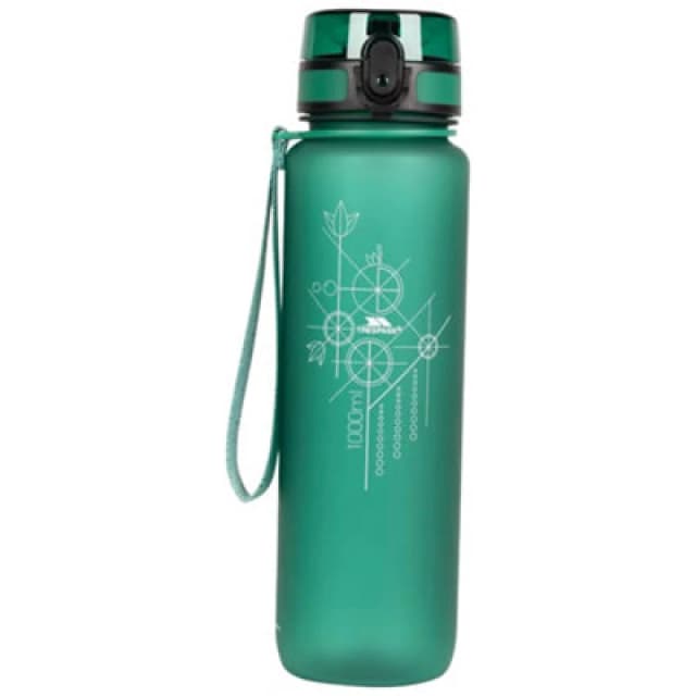 Trespass Trespass Novalock Sports Water Bottle in Bright Green Bright Green One Size Unisex 5063703440059
