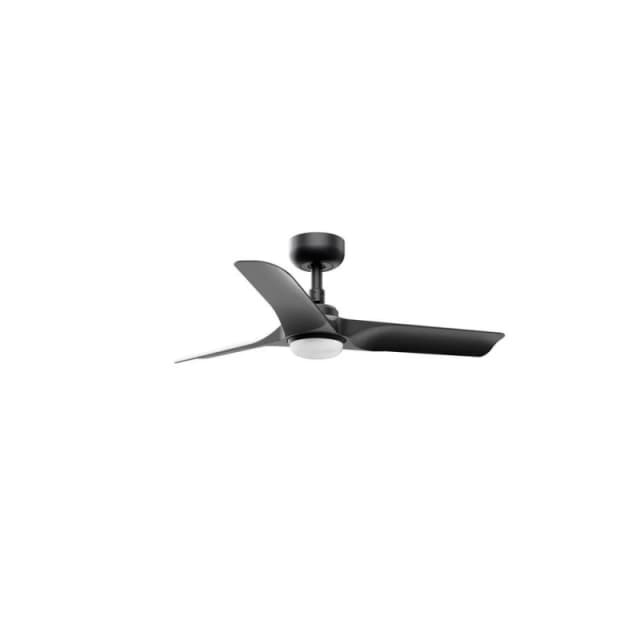 Netlighting Hey Small LED Black DC Ceiling Fan 6 Speed Black Unisex