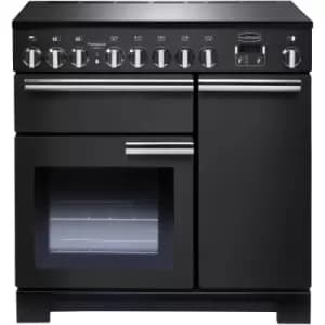 Rangemaster Professional Deluxe 90cm Electric Induction Range Cooker - Black
