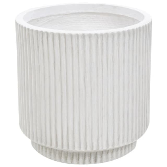 Beliani Plant Pot Daria 24cm Off-White