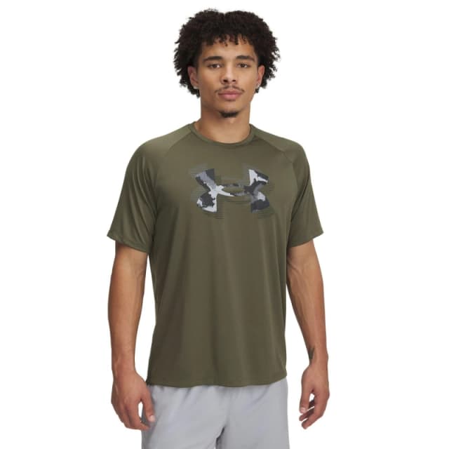 Under Armour Spring Tech Print T-Shirt Mens - Green Green M