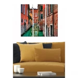 MDFFTR1022 Multicolor Decorative MDF Painting (3 Pieces)