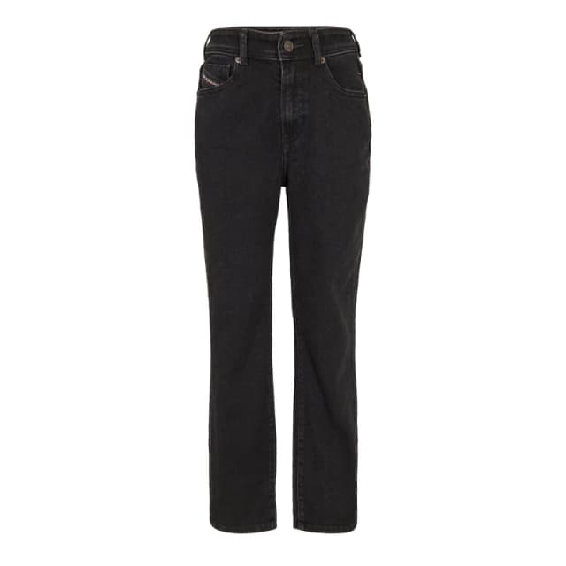 Diesel Womens Straight Leg Jeans Blk Gry Denim female 23 L30