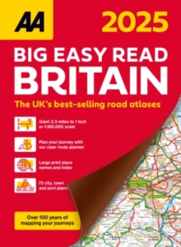 AA Big Easy Read Atlas Britain 2025 Paperback / softback