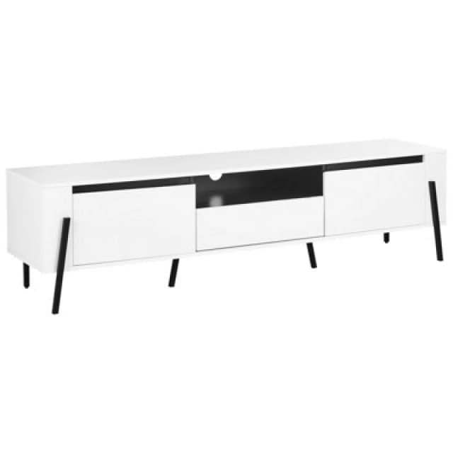 Beliani Modern TV Stand Blackpool White