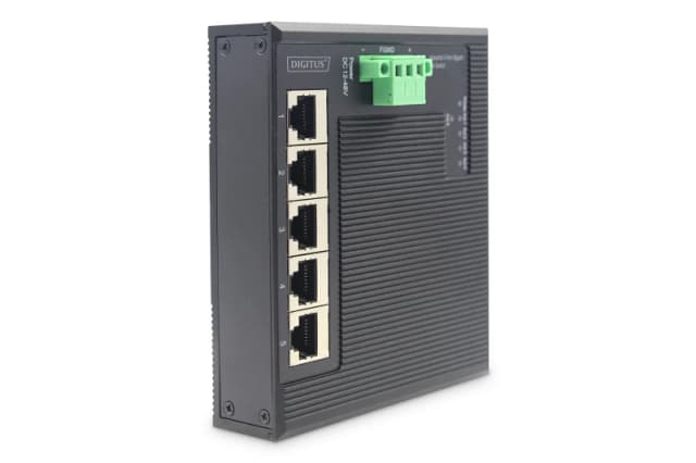 Digitus 5 Port Gigabit Ethernet Network Switch Switch. Flat. Industria