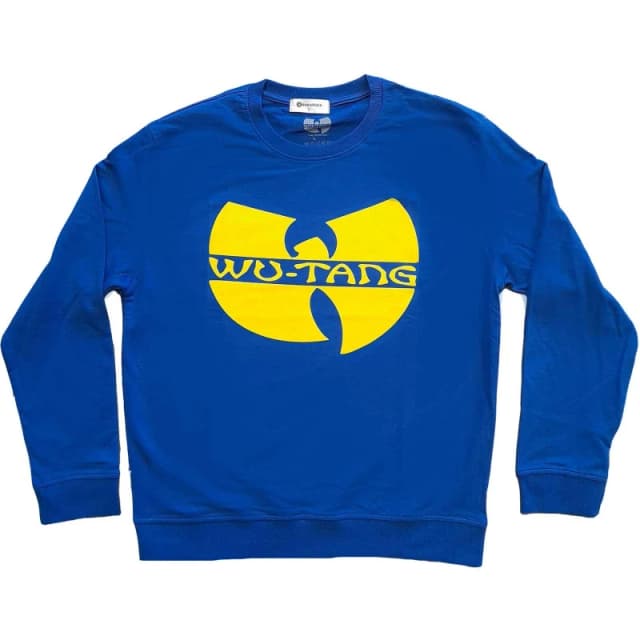 Wu-Tang Clan Mens Logo Sweatshirt in Blue Size: Medium Blue Male M