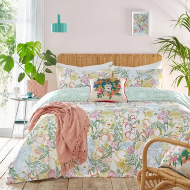 furn. Furn Taormina Floral Double Duvet Cover Set Multi 5.02553E+12