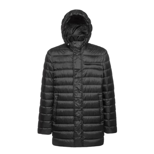 Geox Geox's Warrens Long Hooded Puffer Noir Male 52