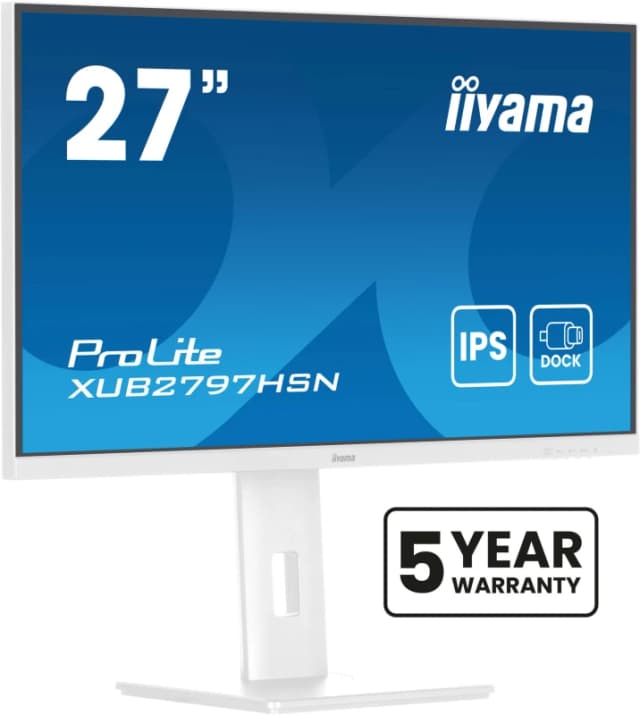 iiyama iiyama ProLite XUB2797HSN-W2 computer monitor 68.6cm (27") 1920 x 1080 pixels Full HD LED White XUB2797HSN-W2