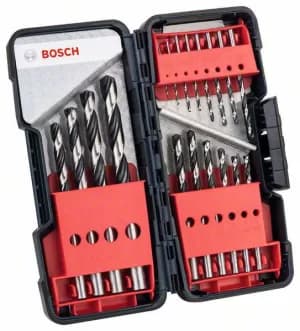 Bosch Accessories 2608577350 HSS Metal twist drill bit set 18 Piece DIN 338 Cylinder shank 1 Set