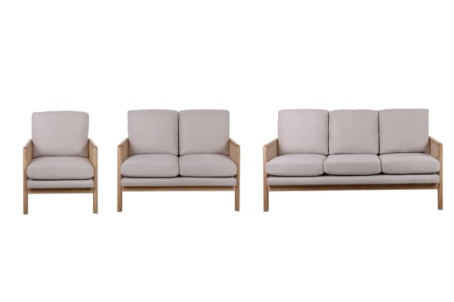 Birlea White 2 Seater 3 Seater and Chair Bundle Birlea Ida White One Size Unisex 5056206656294