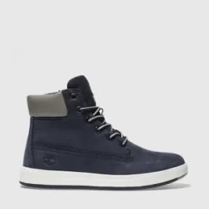 Timberland Navy Davis Square 6" Boots Junior