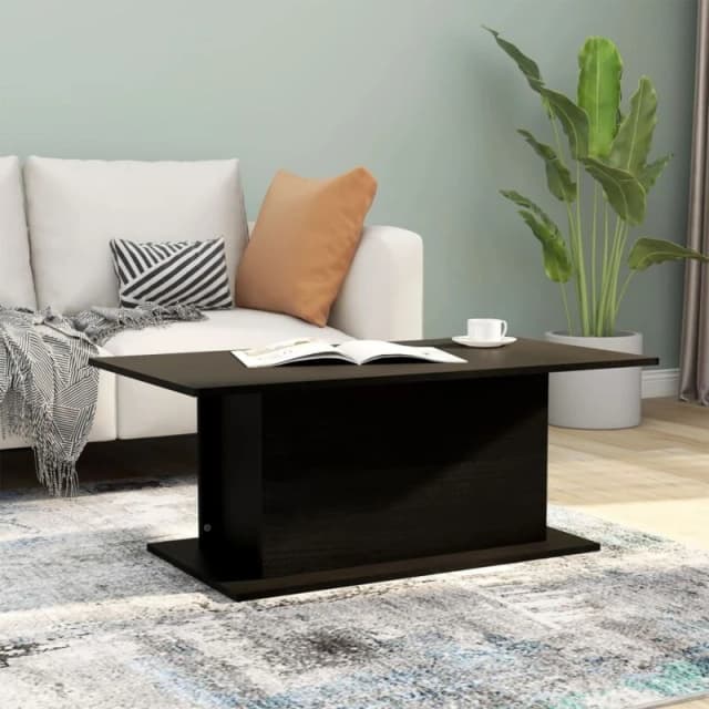 VIDAXL Coffee Table Black 102x55.5x40cm Engineered Wood Vidaxl 8720286836354