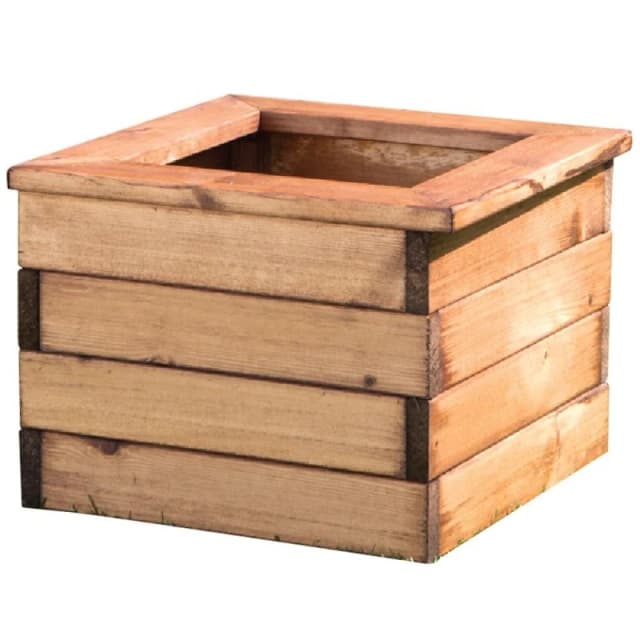 Charles Taylor Trading Regular Square Planter Brown