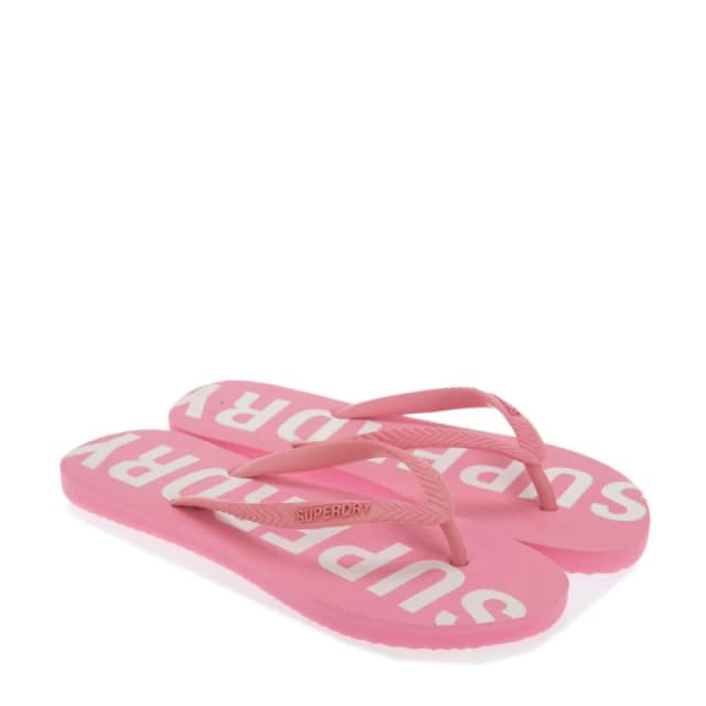 Superdry Code Core Sport Flip Flops Pink White female S