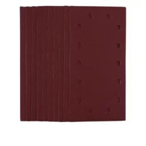Draper 1/2 Sanding Sheets with Hook and Loop, 115 x 230mm, 120 Grit (Pack of 10)
