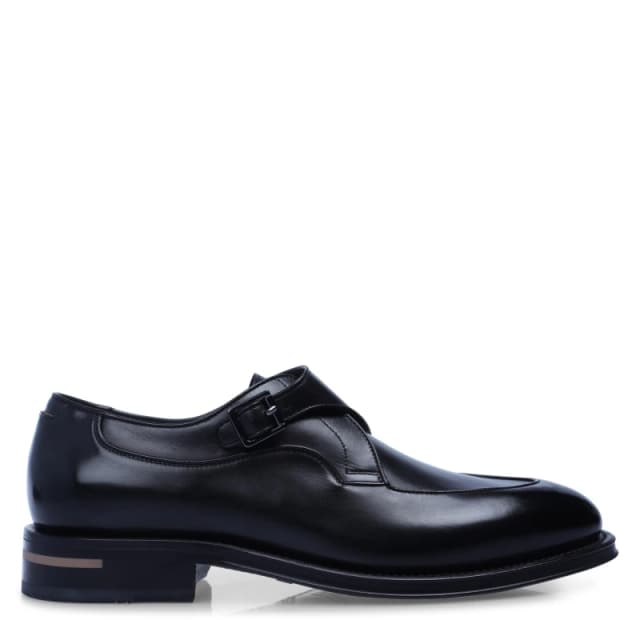 Boss Mens Terry Monk Buvppi Derby Shoes Black male 6 (40)