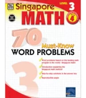singapore math 70 must know word problems workbook for 4th grade math paper
