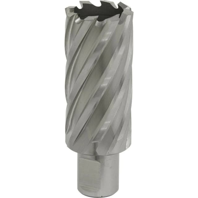 Loops 28mm x 50mm Depth Rotabor Cutter - M2 Steel Annular Metal Core Drill 19mm Shank Metallics