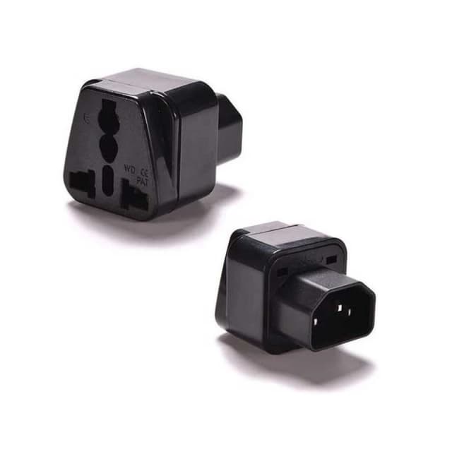FDL IEC C14 TO UNIVERSAL MAINS SOCKET - UK/EU/US/AUS