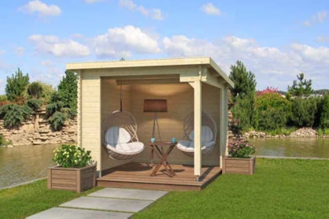 Lasita Maja Lasita Osland Buffalo 275 Gazebo With Side Walls - 2.75M X 2.75M - Canopy Shelter
